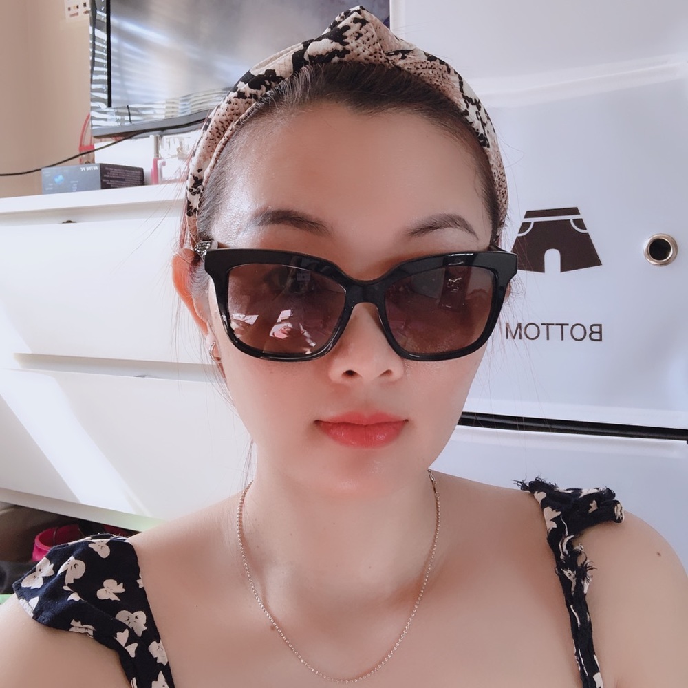 Miu miu sunglass with black swarovski stone
